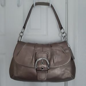 Coach Soho Leather Flap Purse Bag